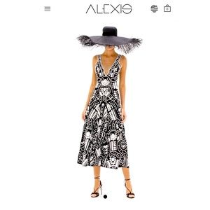 BLACK & WHITE EMBROIDERED DRESS